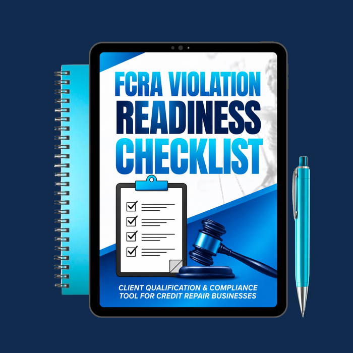 FCRA Violation Readiness Checklist
