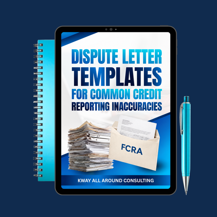 Dispute Letter Templates For Common Credit Reporting Inaccuracies